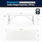 Flash Furniture Rectangle Folding Table, Plastic Top, White RB-3096FH-GG - alternate 8